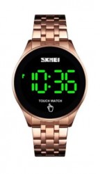 Reloj Skmei 1579 Acero Inoxidable Led Espejo Acero Digital