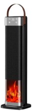 Calefactor para interiores negro llama artificial tipo chimenea 