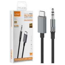 Adaptador de audio Ldnio LSY-81c 13 cm tipo C a 3.5mm 