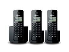Teléfono Panasonic inalámbrico 3 bases negro kxtgb113lab