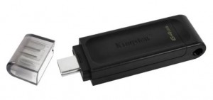 Memoria Usb Flash Kingston Dt70 Tipo C 64gb Usb 3.0 Cel/mac