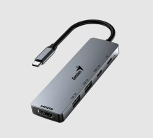 Hub Genius uh-500 usb-c a 5 puertos /usb-a (2) /usb-c (1) /hdmi (1) /pd carga (1) /win 10/11 /mac