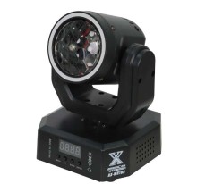 Luz led mini robótica American Xtreme patrones 6x3w 1R/2G/1B/1W/1Y+ aro led AX-MH10D