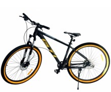 Bicicleta GTI race track aro 29 negro plata oro 11 velocidades