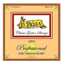 Juego de  Cuerdas La Bella  Acustica Nylon Blanco 10PH Profesional