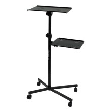 Pedestal Studiomaster con soporte SF80 para laptop controlador proyector con ruedas
