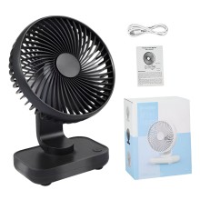 Ventilador portátil mini para escritorio recargable