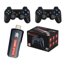 Retro emulador game stick x2 juegos clásicos dos controles