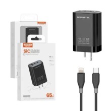 Cargador Somostel SMS-Q109 TC - IPH 65w PD+QC3.0 SIC