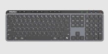 Teclado inalámbrico Meetion WK330 negro recargable