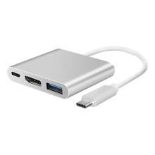 Cable Adaptador Usb Tipo C A Hdmi + Usb Macbook Lenovo Dell