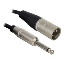 Cable micrófono Roxtone Samurai 1 metro 1 plug 6.3 mn x 1 plug XLR macho SMXJ250L1