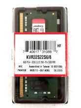 Memoria Ram Kingston 8GB 1RX8 1G 64Bit PC4-3200 CL22 260-Pin 