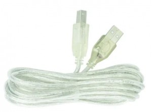 Cable Usb De Impresora 5m Transparente A Macho - B Macho 5mt